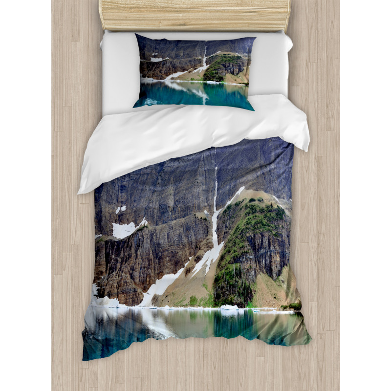 Lake in Glacier National Duvet Cover Set