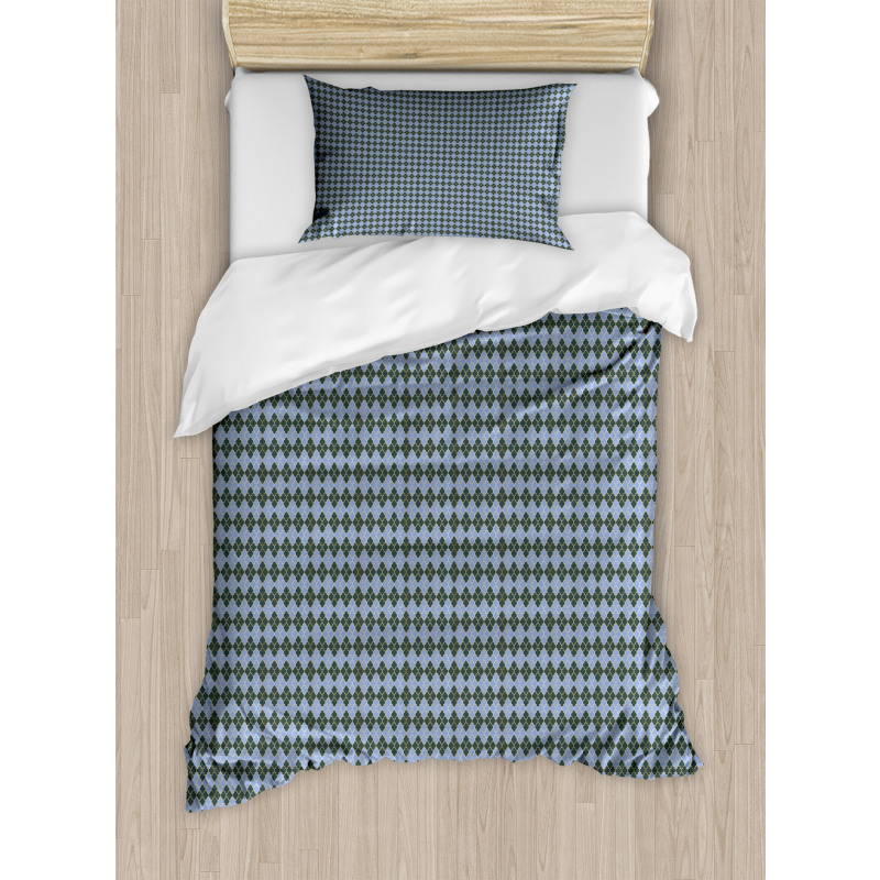 Traditional Eastern Grid Duvet Cover Set