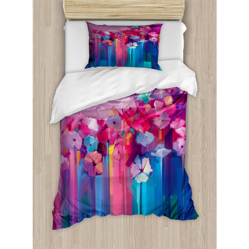 Vibrant Flower Duvet Cover Set