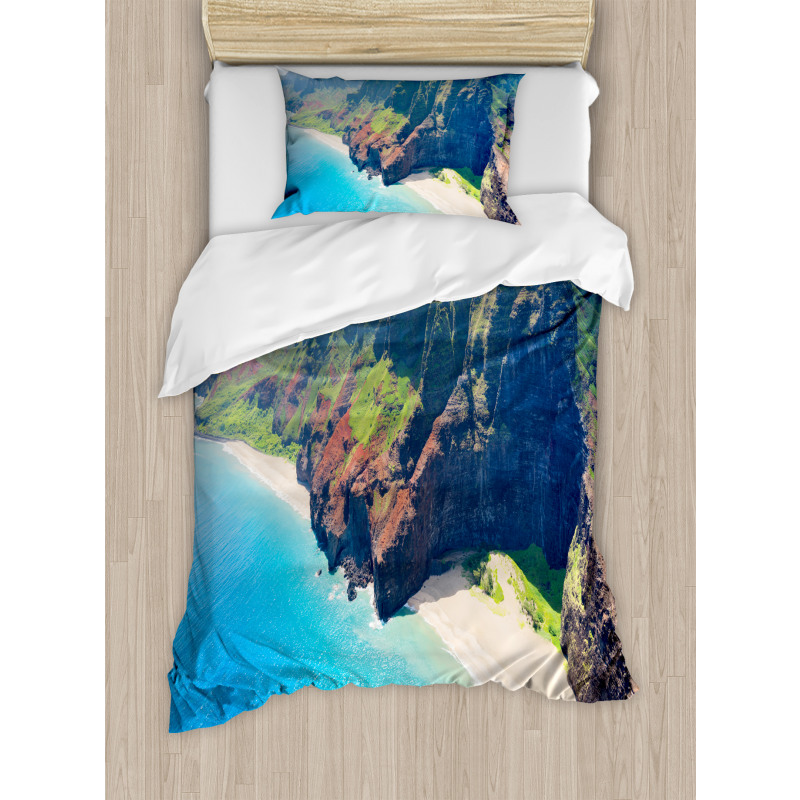 Na Pali Coast Island Duvet Cover Set