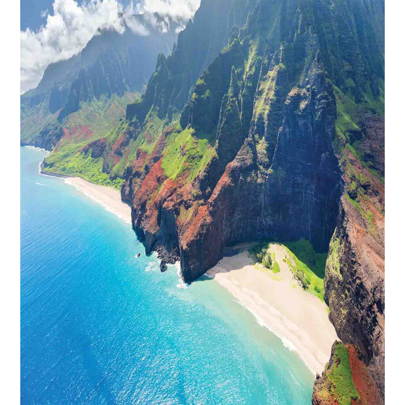 Na Pali Coast Island Duvet Cover Set