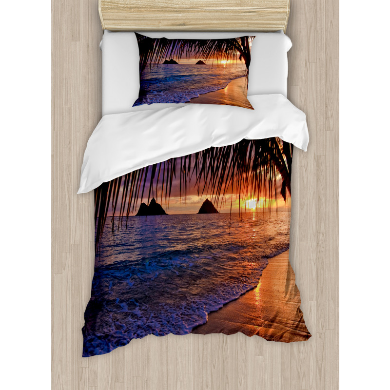 Pacific Sunrise Lanikai Duvet Cover Set