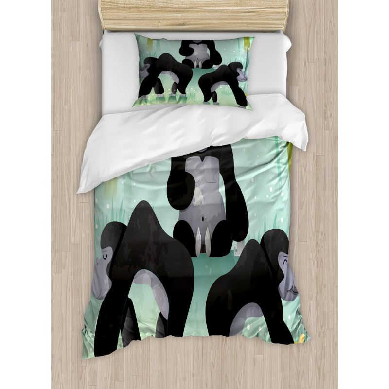 Chunky Woodland Creatures Duvet Cover Set