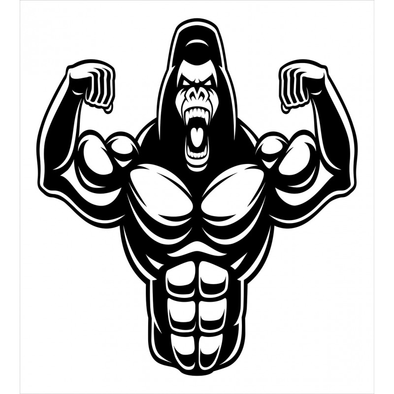 Athletic Bodybuilder Beast Duvet Cover Set