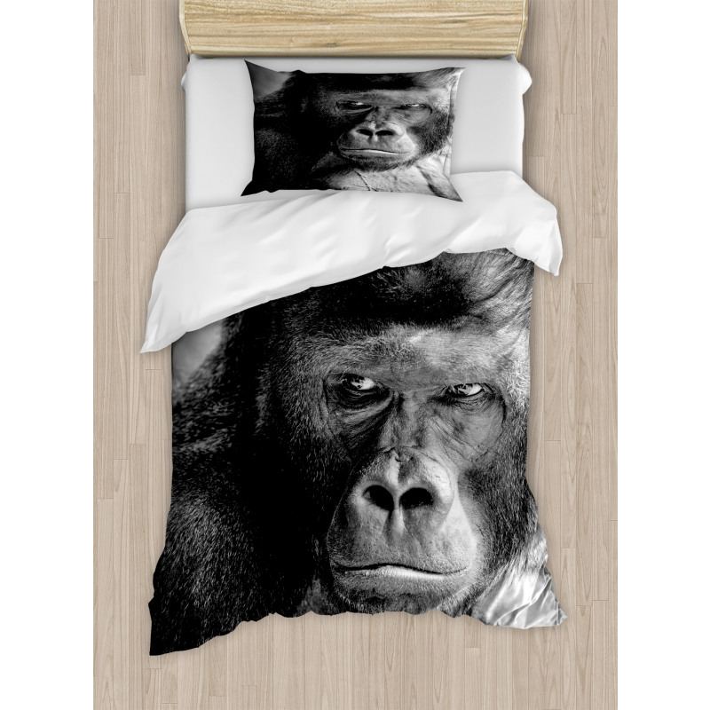 Ape Portrait Photography Duvet Cover Set