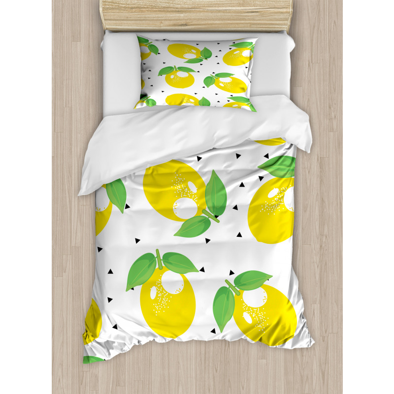Cheery Citrus Fruits Art Duvet Cover Set