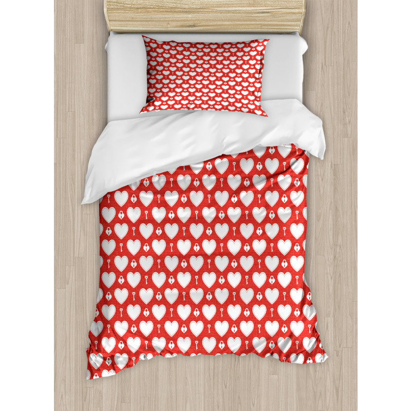 Key of the Heart Duvet Cover Set