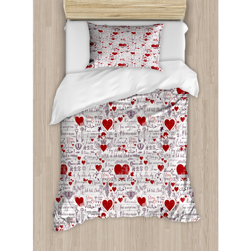 I Love You Lingo Duvet Cover Set