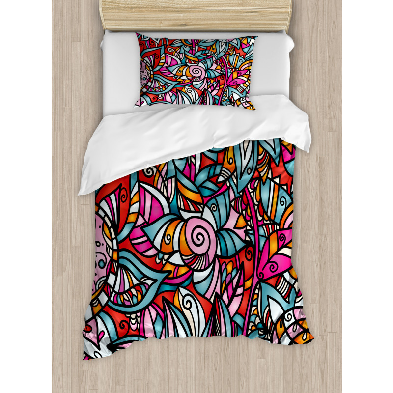 Abstract Sunflower Duvet Cover Set