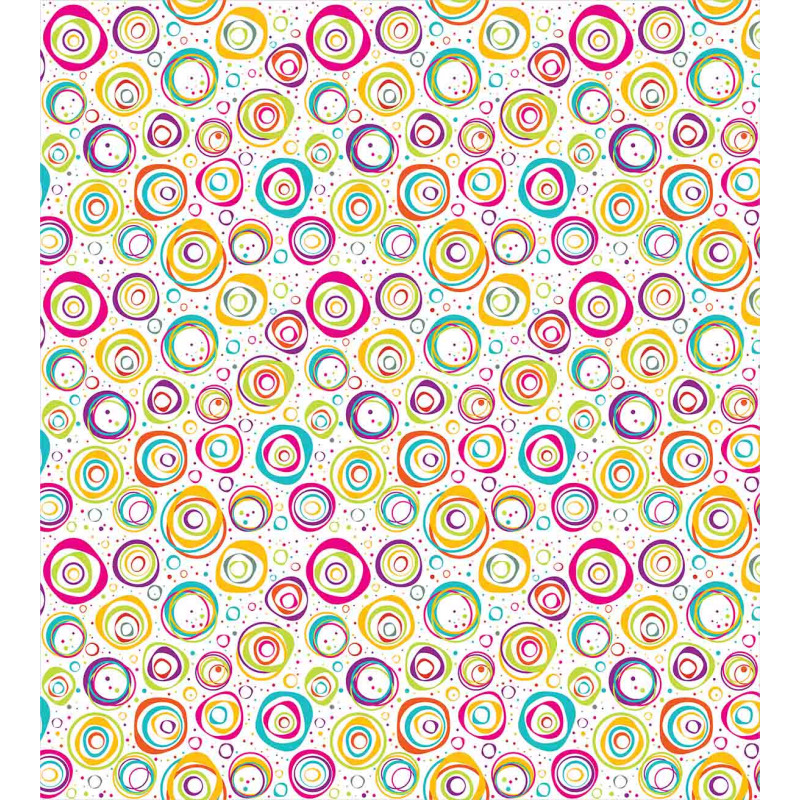 Circle and Dots Spring Duvet Cover Set