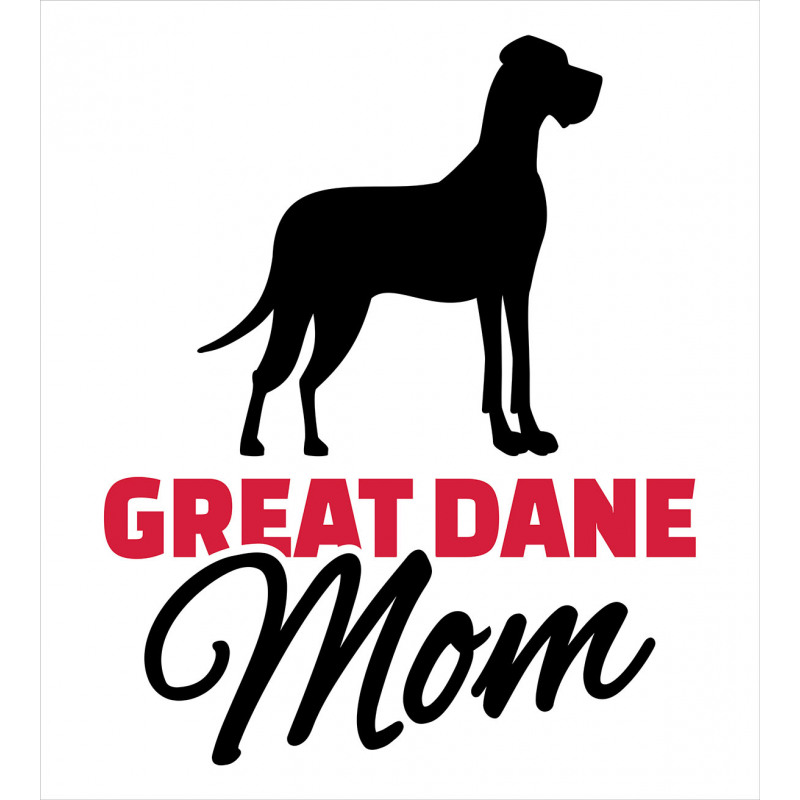 Dog Mom Lettering Duvet Cover Set