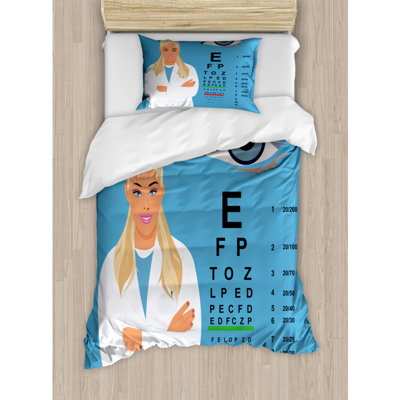 Female Ophthalmologist Duvet Cover Set