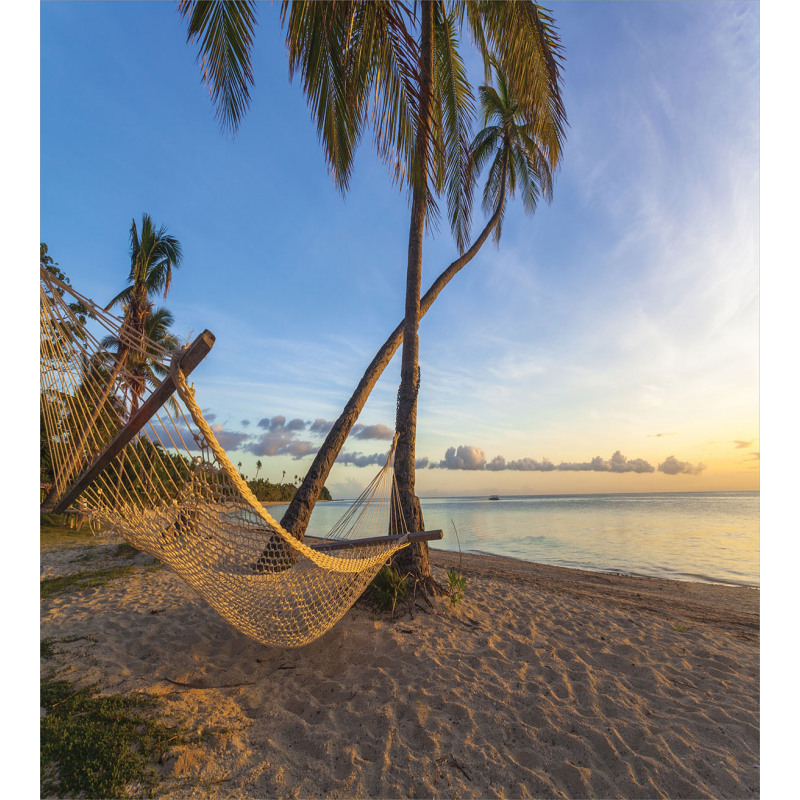 Summer Time Hammock on a Beach Duvet Cover Set