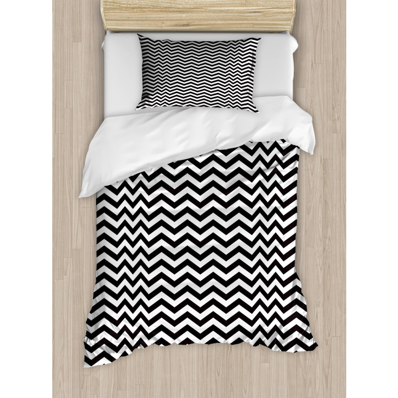 Abstract Quirky Zigzag Duvet Cover Set