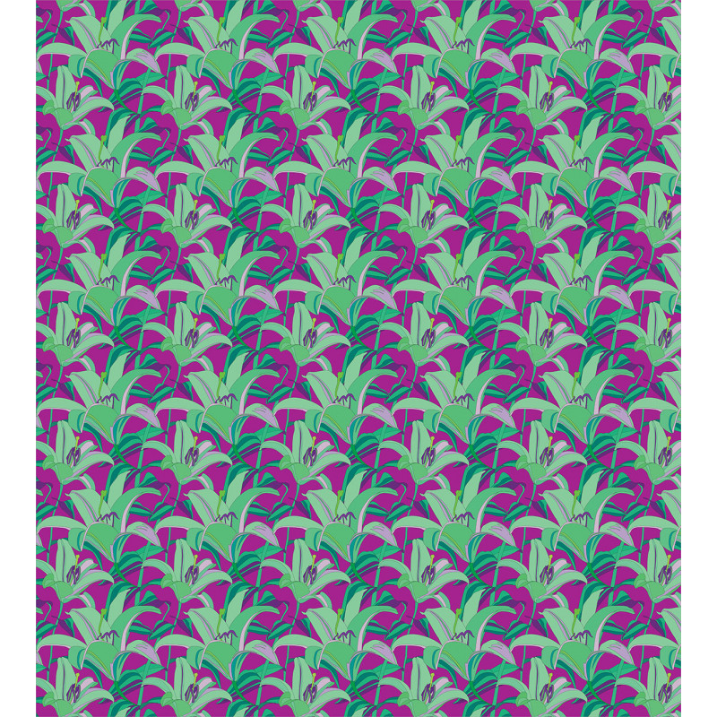 Close up Hawaiian Plants Duvet Cover Set