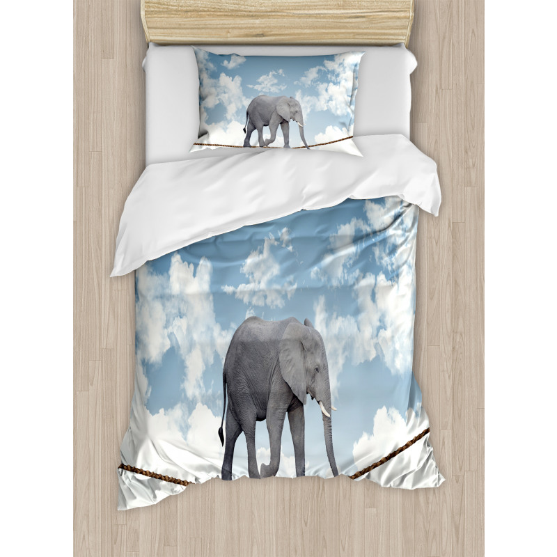 Classic Elephant Balance Duvet Cover Set