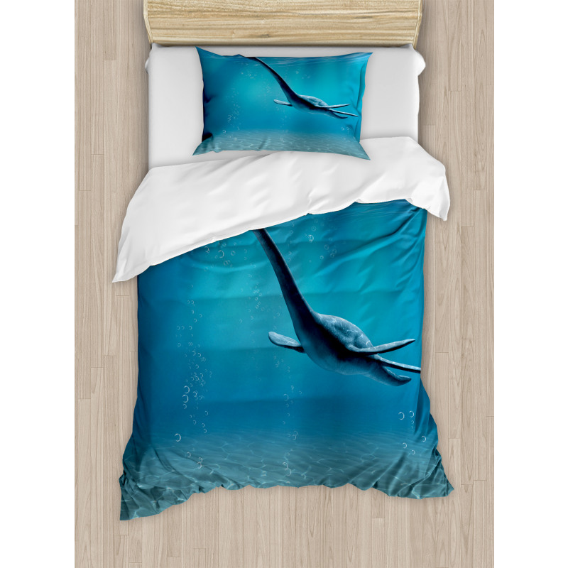 Aquatic Dinosaur Duvet Cover Set