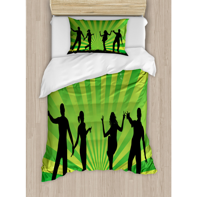 Dancing Youth Shade Art Duvet Cover Set