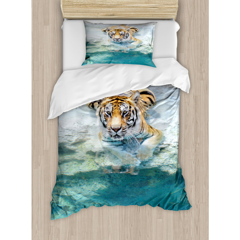 Bengal Tiger in Wild Duvet Cover Set