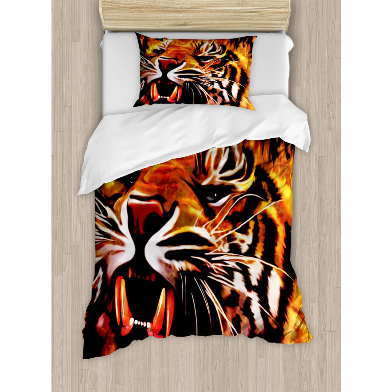 Hunter Forest King Tiger Duvet Cover Set