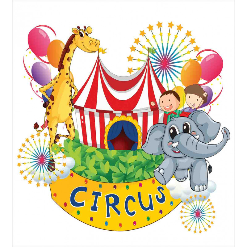 Circus Show with Kids Duvet Cover Set