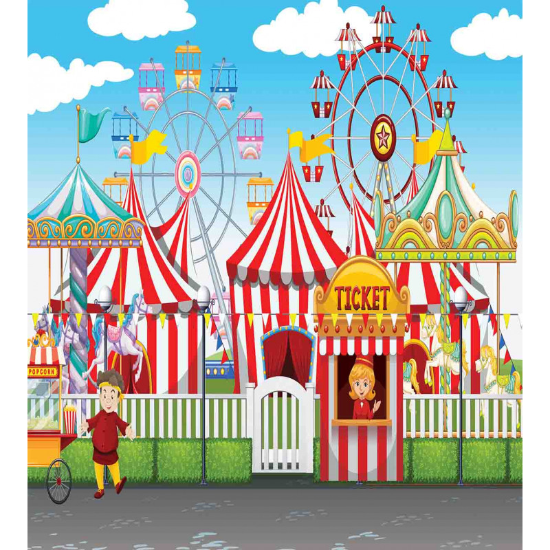 Carnival Many Rides Duvet Cover Set