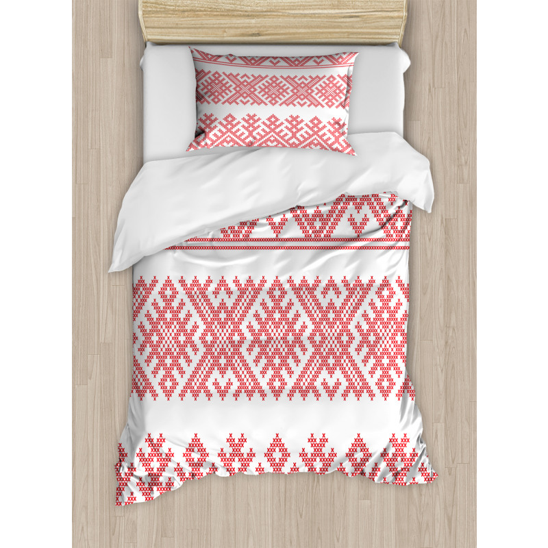 Slavic Motifs Art Pattern Duvet Cover Set