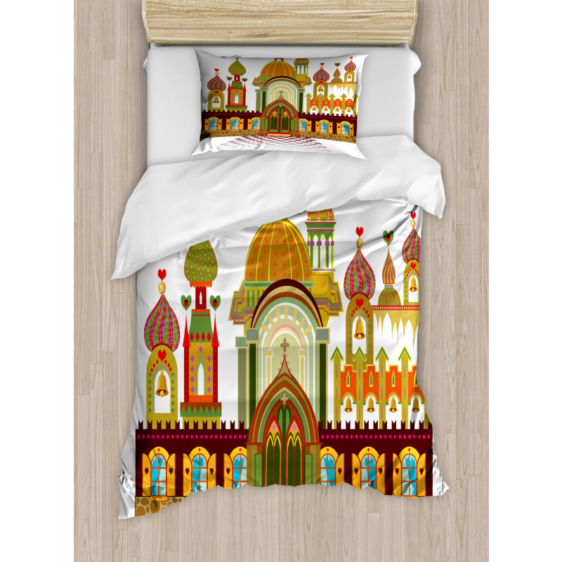 Slavic Architecture Fantasy Duvet Cover Set