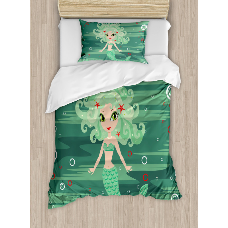 Starfish Sea Cartoon Duvet Cover Set