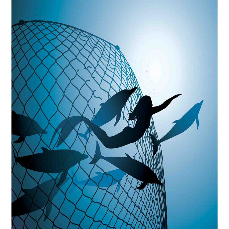 Flight of Dolphins Duvet Cover Set