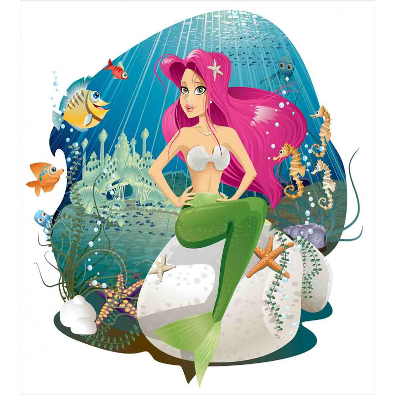 Underwater Mermaid Duvet Cover Set