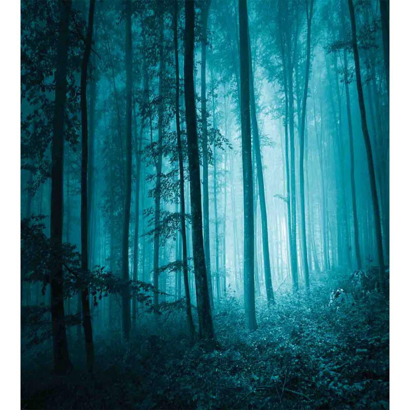 Foggy Dark Country Forest Duvet Cover Set