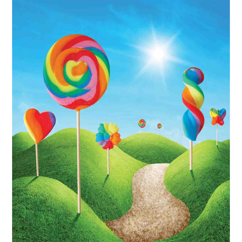 Candy Land Lollipops Duvet Cover Set