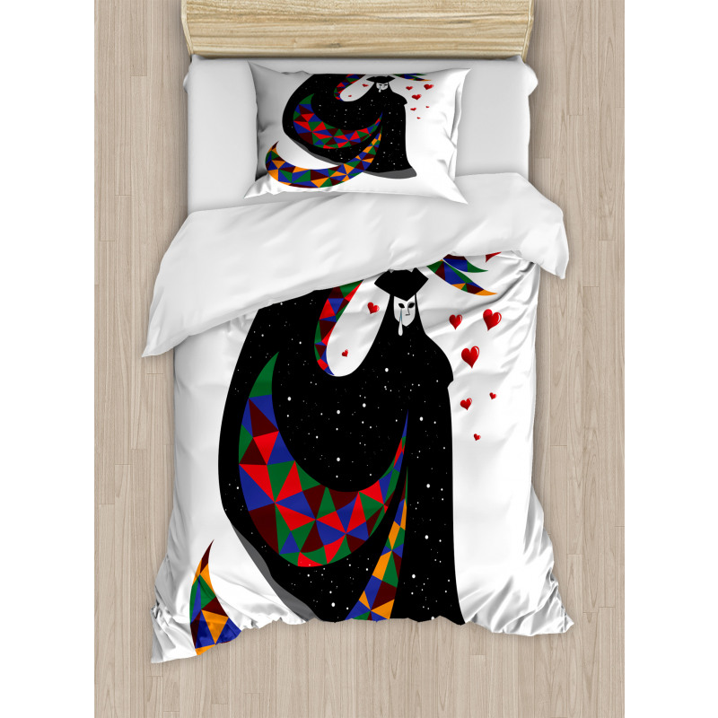 Surreal Costume with Mask Duvet Cover Set