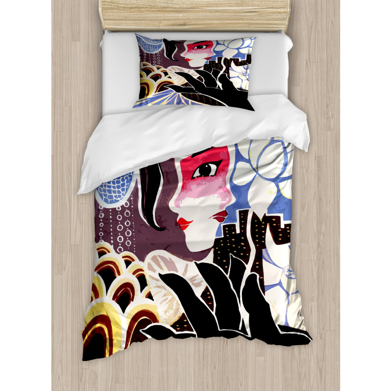 Chinese Fine Art Painting Duvet Cover Set