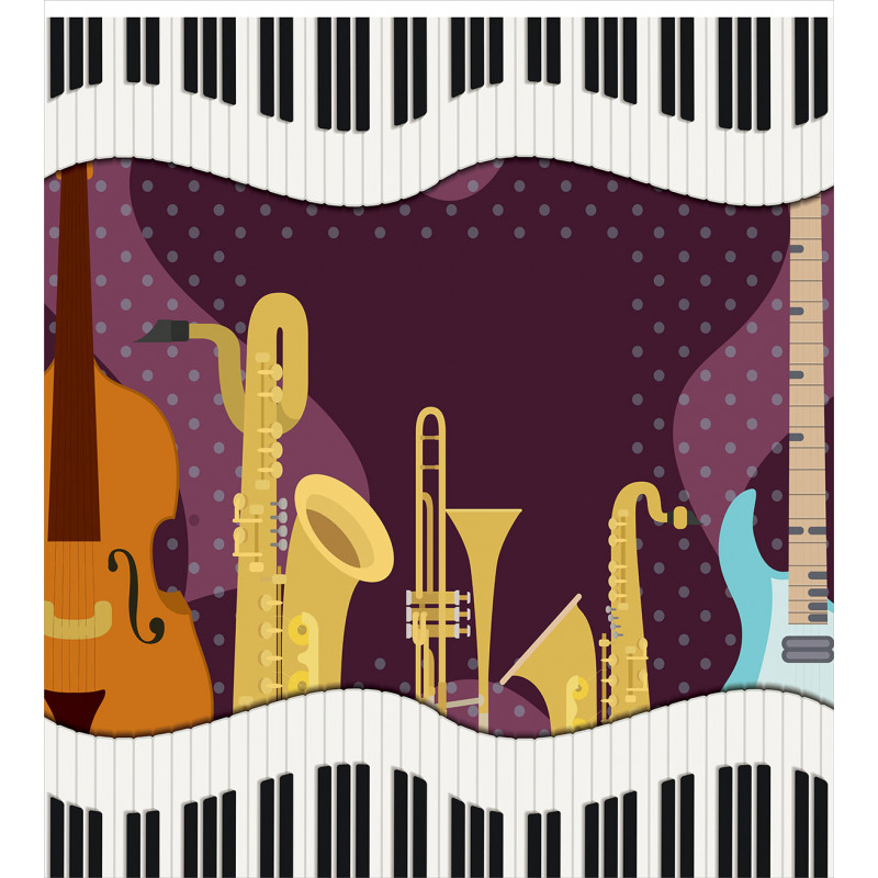 Cartoon Musical Instruments Duvet Cover Set