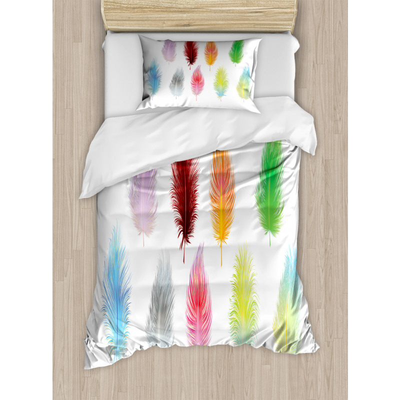 Bohemian Colorful Fluff Duvet Cover Set