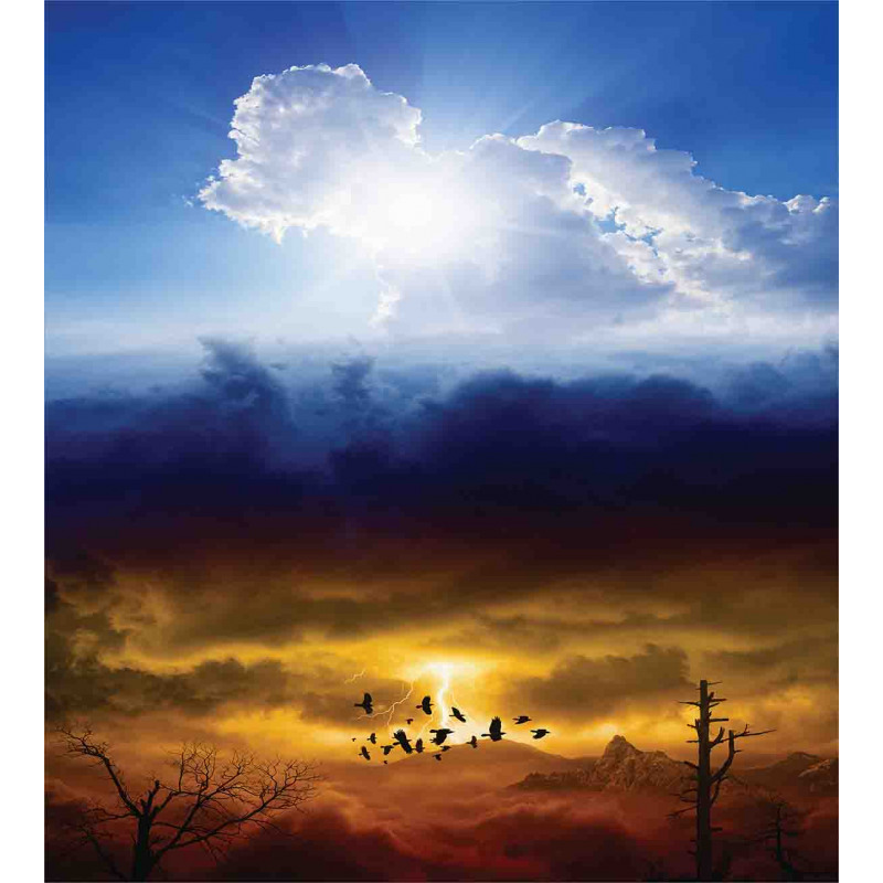 Sun Stormy Sky Heaven Duvet Cover Set