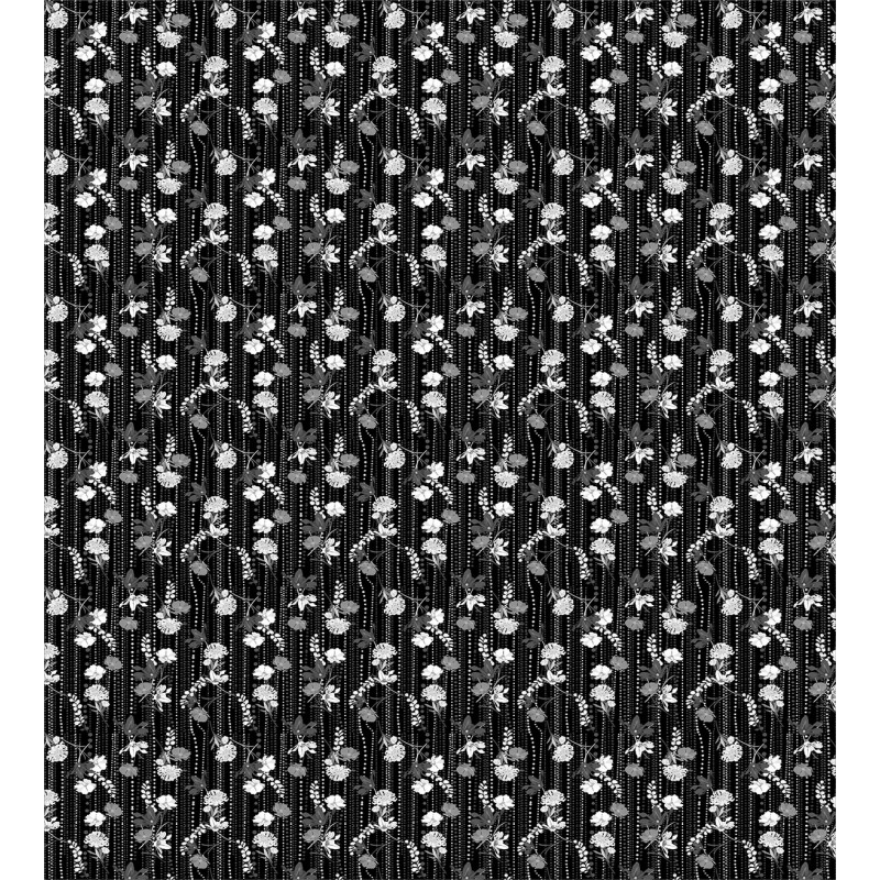 Polka Dots Chains Flowers Duvet Cover Set