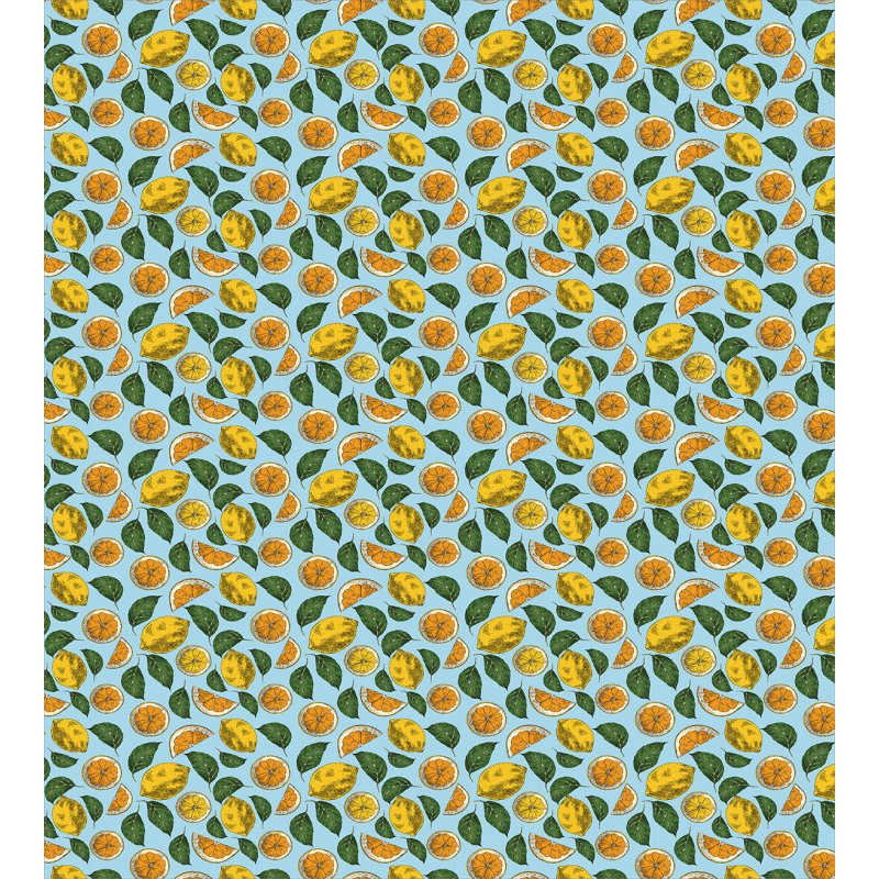 Sour Fruit and Leaves Pattern Duvet Cover Set