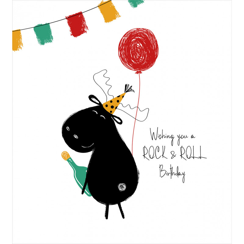 Rock and Roll Moose Duvet Cover Set