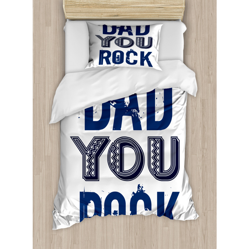 Big Grunge Lettering Duvet Cover Set