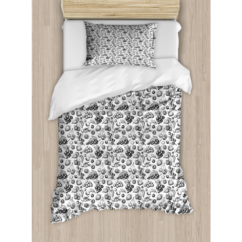 Nostalgic Engraving Berries Duvet Cover Set