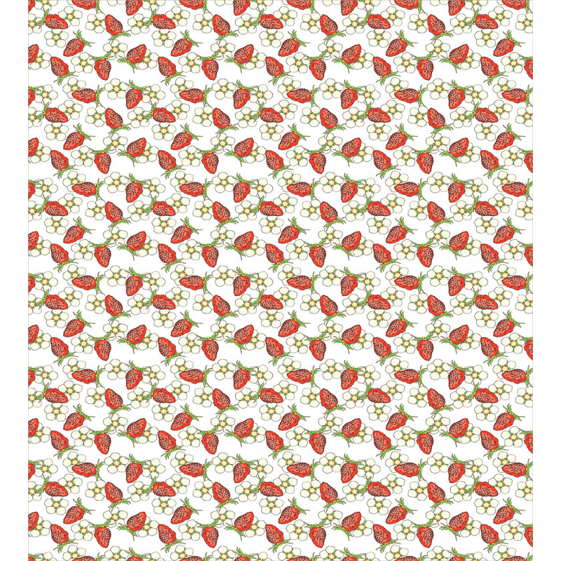 Berry Blossoms Summer Duvet Cover Set