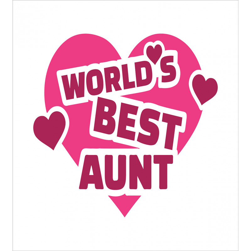 World's Best Aunt Lettering Duvet Cover Set