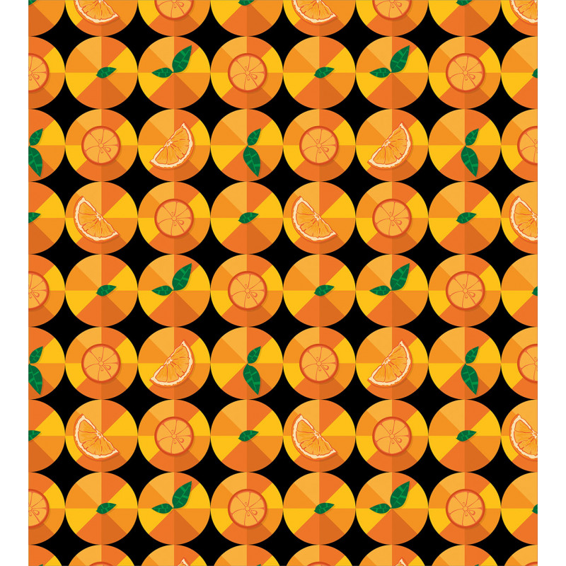 Tangerine Tones Citrus Art Duvet Cover Set