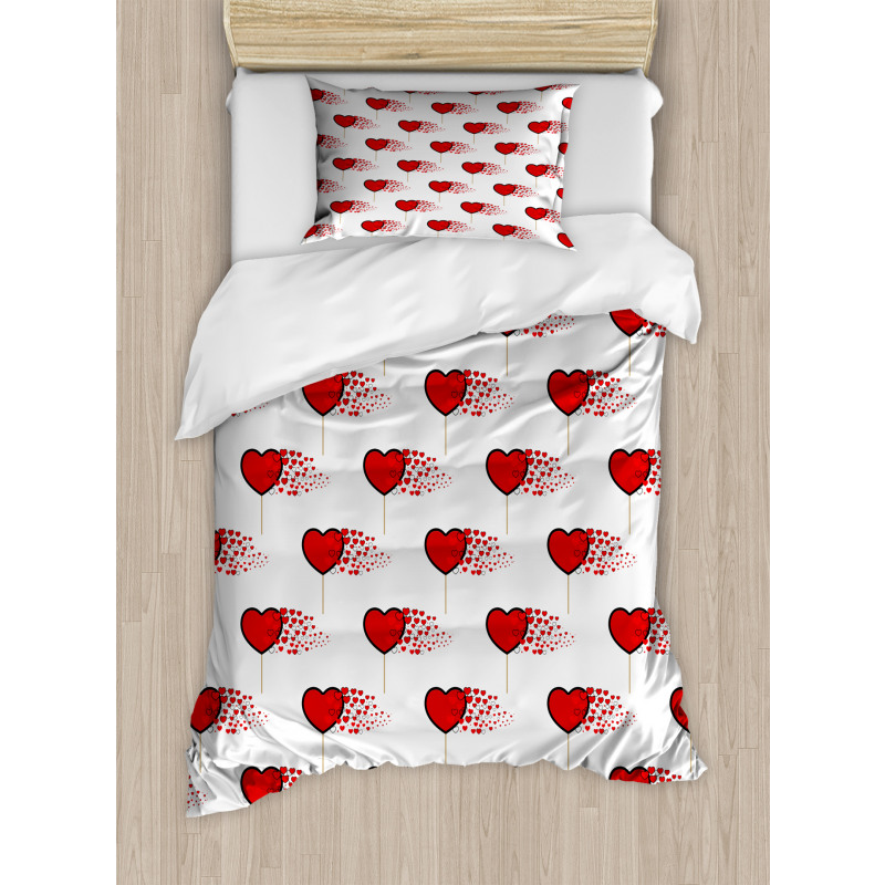 Hearts Lollipops Duvet Cover Set