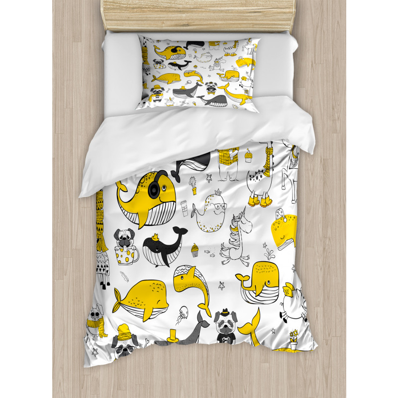 Childish Funny Animals Duvet Cover Set