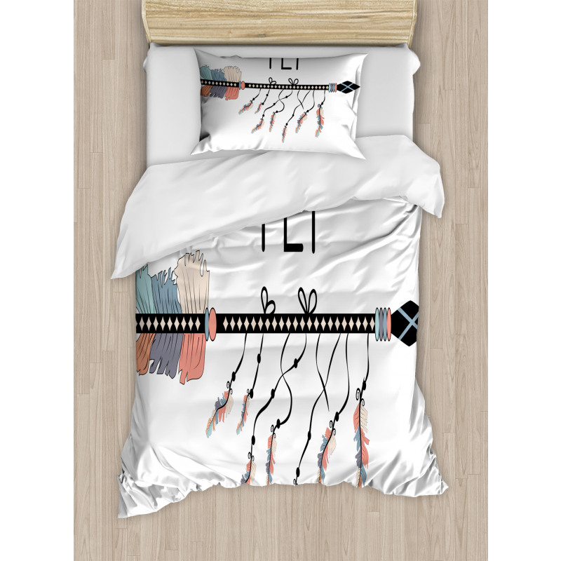 Native Arrow and Feather Fly Duvet Cover Set