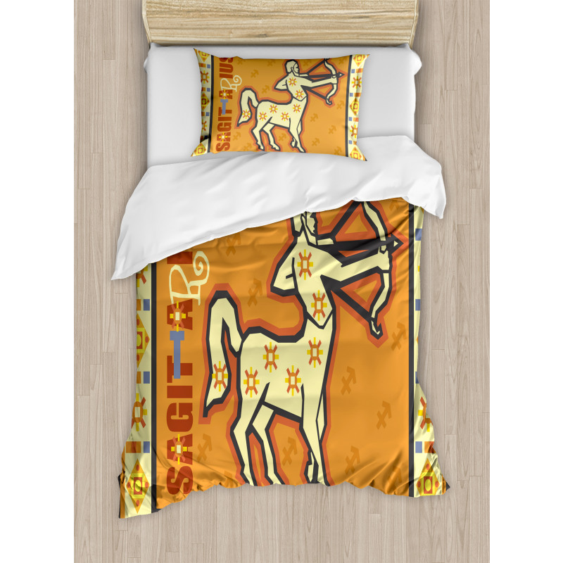 Horoscope Arrow Duvet Cover Set